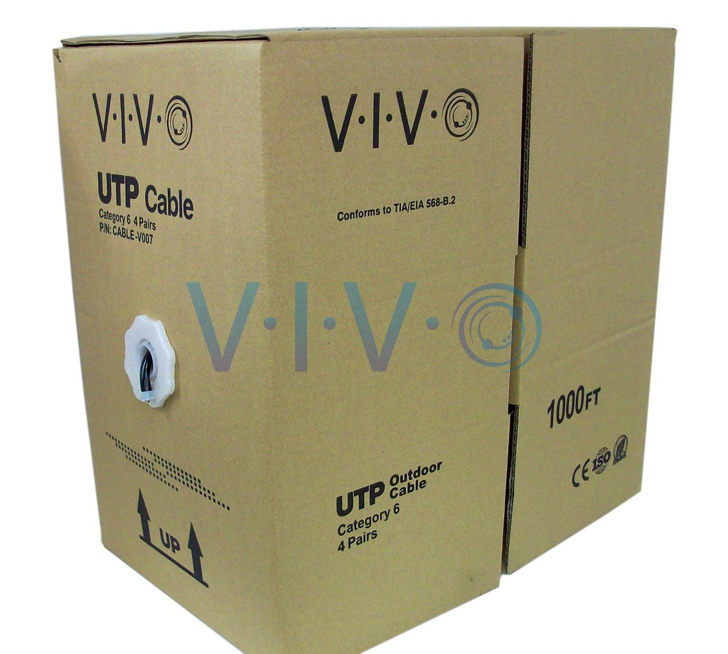 VIVO 500ft bulk Cat5e LAN Ethernet Cable Wire UTP Pull Box 500 ft Cat-5e Grey 